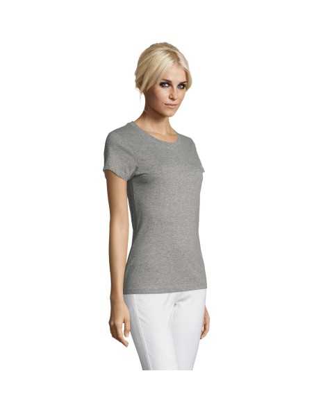 T-shirt Grigio Melange Donna 150 gr 100% Cotone - Regent Woman Sol's