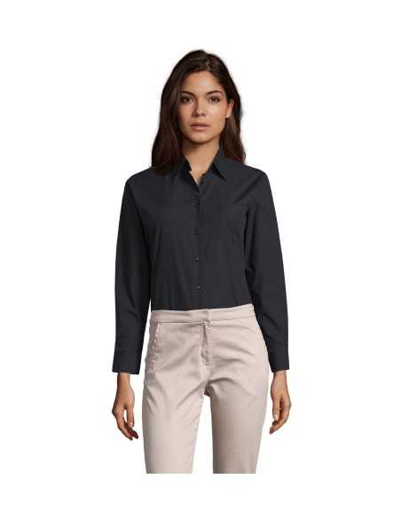 Camicia Nera da Cameriera Donna con Taschino | Modello EXECUTIVE SOL’S