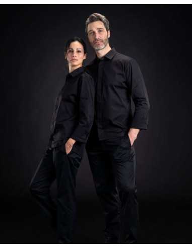 Giacca da Cuoco Nera Pierre – Carine | Colletto...