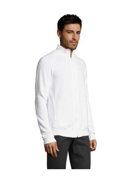 Felpa Bianca Full Zip ULAN - Marca Roly