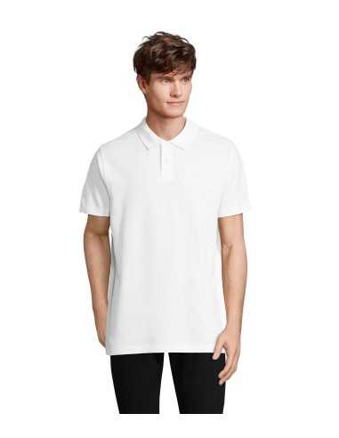 Polo Bianca da Lavoro da Uomo B&C – Mezza Manica, 100% Cotone Piqué