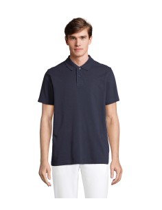 Polo Blu Scuro da Lavoro da Uomo B&C – Mezza Manica, 100%...