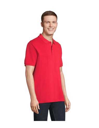 Polo Rossa da Lavoro da Uomo B&C – Mezza...