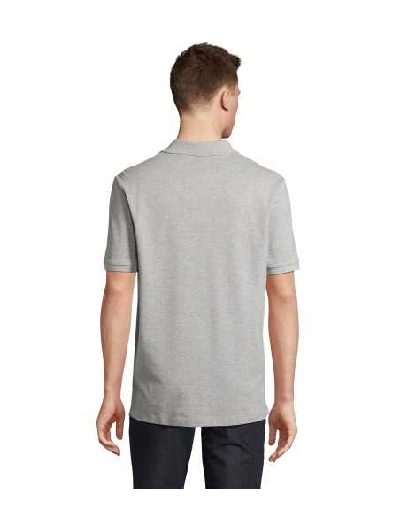 Polo Grigia da Lavoro da Uomo B&C – Mezza Manica, 100% Cotone Piqué