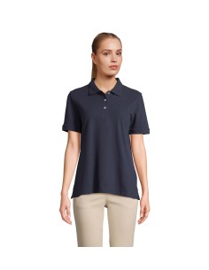 Polo Blu Scuro da Lavoro da Donna B&C – Mezza Manica, 100% Cotone Piqué