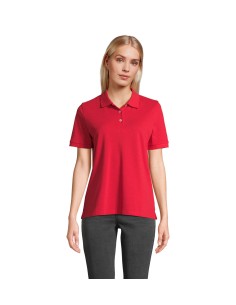 Polo Rossa da Lavoro da Donna B&C – Mezza Manica, 100% Cotone Piqué