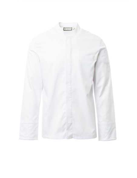 Giacca da Cuoco Bianca Elasticizzata a Coreana SUPREME | Payper