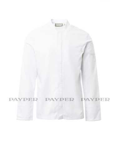 Giacca da Cuoco Bianca Elasticizzata a Coreana...