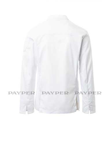 Giacca da Cuoco Bianca Elasticizzata a Coreana...