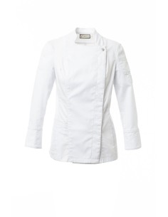 Giacca da Cuoco Bianca Elasticizzata da Donna STARRED LADY | Payper