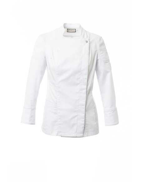 Giacca da Cuoco Bianca Elasticizzata da Donna STARRED LADY | Payper