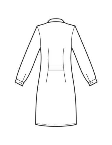 Camice da Medico Donna Bianco 100% Cotone...