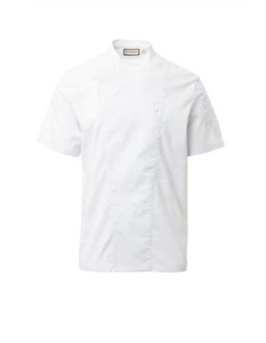 Giacca da Cuoco Bianca Manica Corta STARLIGHT MESH | Payper