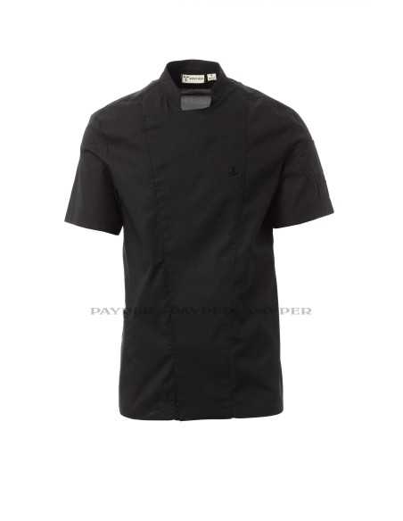 Giacca da Cuoco Nera Manica Corta STARLIGHT MESH | Payper
