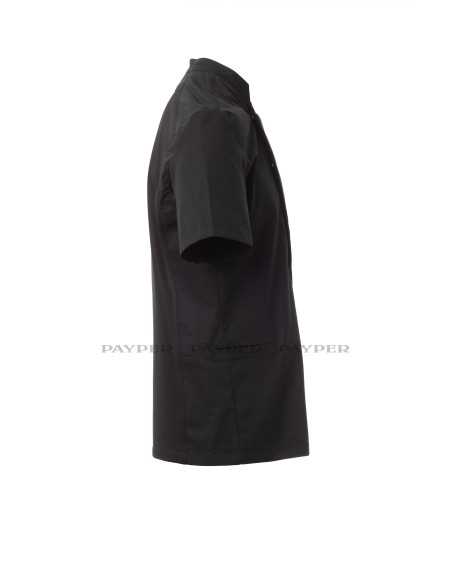 Giacca da Cuoco Nera Manica Corta STARLIGHT MESH | Payper