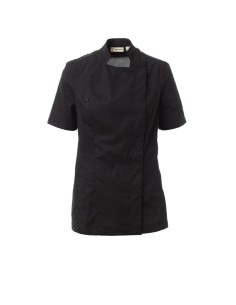 Giacca da Cuoca Nera Mezza Manica STARLIGHT MESH LADY | Payper
