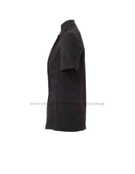 Giacca da Cuoca Nera Mezza Manica STARLIGHT MESH LADY | Payper
