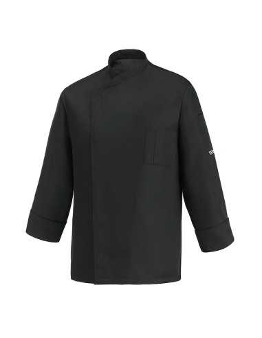 Giacca da Cuoco Nera Antistiro Manica Lunga Modello OTTAVIO | EGOCHEF