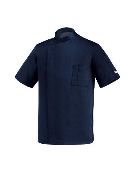 Giacca da Cuoco Blu Antistiro Manica Corta Modello OTTAVIO | EGOCHEF