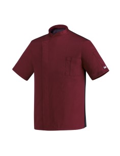 Giacca da Cuoco Bordeaux Antistiro Manica Corta Modello OTTAVIO | EGOCHEF