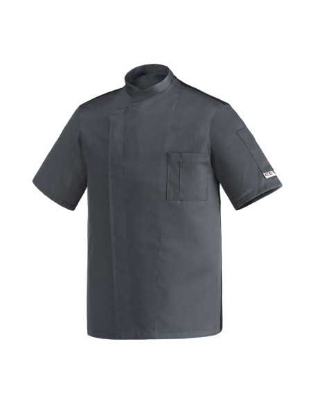 Giacca da Cuoco Grigia Manica Corta in Microfibra OTTAVIO | Egochef