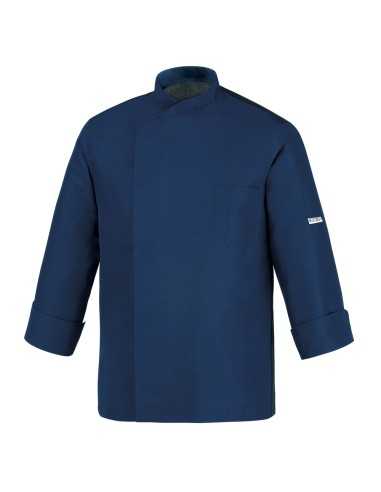 Giacca da Cuoco Blu Scuro in Microfibra OTTAVIO | Egochef