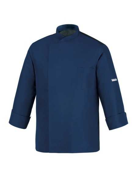 Giacca da Cuoco Blu Antistiro Manica Lunga Modello OTTAVIO | EGOCHEF
