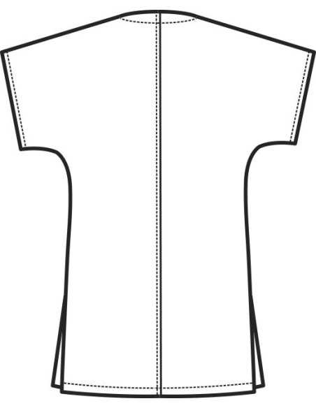 Casacca collo a V Azzurra 100% Cotone | ISACCO – ULTIMI PEZZI