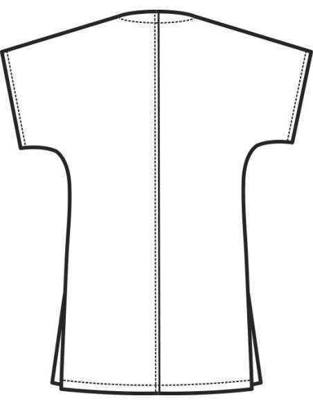 Casacca collo a V Celeste 100% Cotone | ISACCO – ULTIMI PEZZI