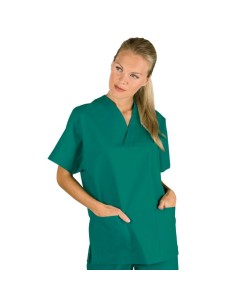 Casacca collo a V Verde 100% Cotone | ISACCO – ULTIMI PEZZI