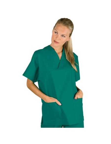 Casacca collo a V Verde 100% Cotone | ISACCO – ULTIMI PEZZI