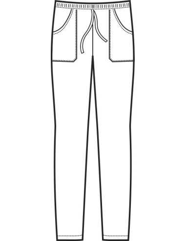 Pantalone da infermiere verde 100% Cotone |...