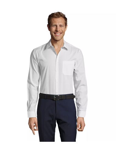 Camicia bianca da cameriere con taschino BALTIMORE FIT | SOL'S