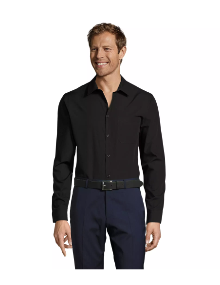 Camicia Nera da Cameriere con Taschino BALTIMORE FIT | SOL'S