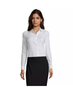 Camicia Bianca Donna Stretch Senza Taschino Modello BLAKE WOMAN | SOL’S – Elegante e Comoda per Cameriere