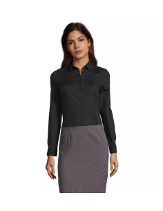 Camicia Nera Donna Stretch Senza Taschino Modello BLAKE WOMAN | SOL’S – Elegante e Comoda per Cameriere