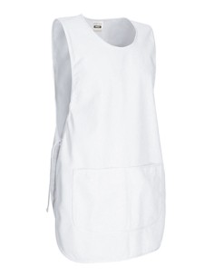 Grembiule a Poncho Bianco con Tasca modello PINTXO | VALENTO - Divisa da Lavoro per Ristorazione, Estetista, Pulizie