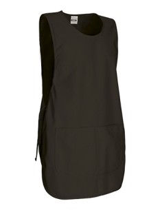 Grembiule a Poncho Nero con Tasca modello PINTXO | VALENTO - Divisa da Lavoro per Ristorazione, Estetista, Pulizie