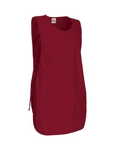 Grembiule a Poncho Rosso con Tasca modello PINTXO | VALENTO - Divisa da Lavoro per Ristorazione, Estetista, Pulizie