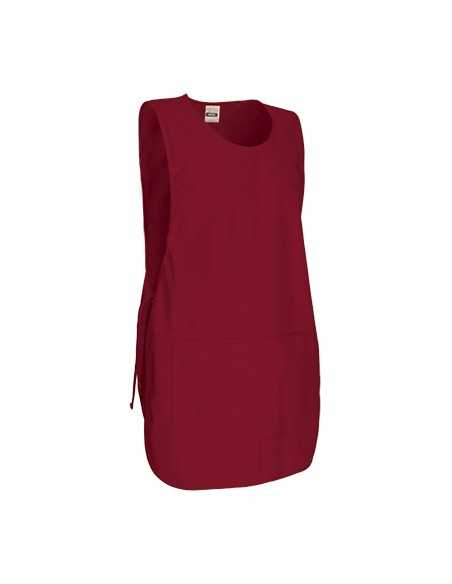 Grembiule a Poncho Rosso con Tasca modello PINTXO | VALENTO - Divisa da Lavoro per Ristorazione, Estetista, Pulizie