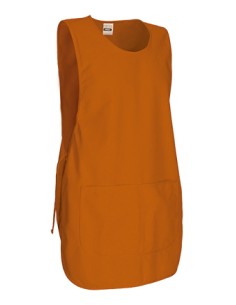 Grembiule a Poncho Arancio con Tasca modello PINTXO | VALENTO - Divisa da Lavoro per Ristorazione, Estetista, Pulizie