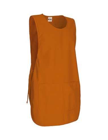 Grembiule a Poncho Arancio con Tasca modello PINTXO | VALENTO - Divisa da Lavoro per Ristorazione, Estetista, Pulizie