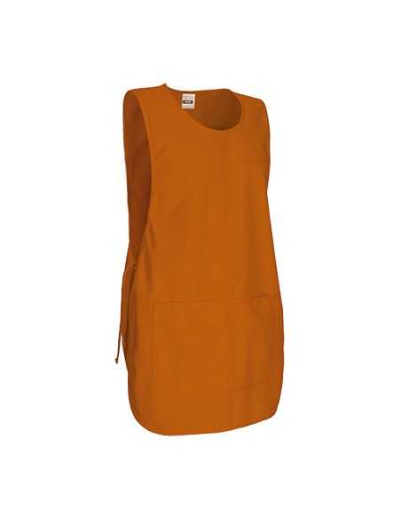 Grembiule a Poncho Arancio con Tasca modello PINTXO | VALENTO - Divisa da Lavoro per Ristorazione, Estetista, Pulizie
