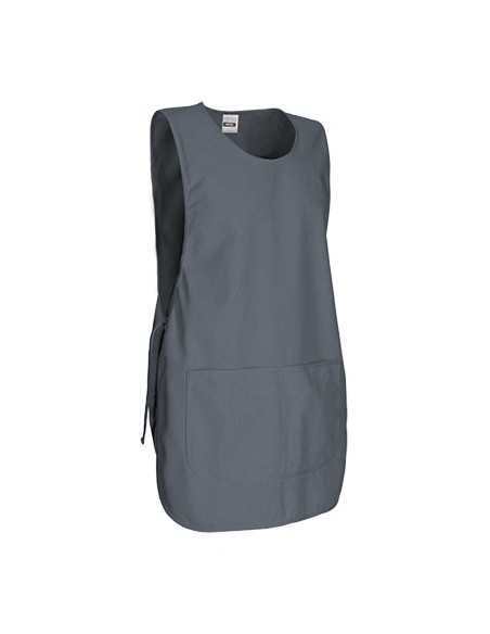 Grembiule a Poncho Grigio con Tasca modello PINTXO | VALENTO - Divisa da Lavoro per Ristorazione, Estetista, Pulizie