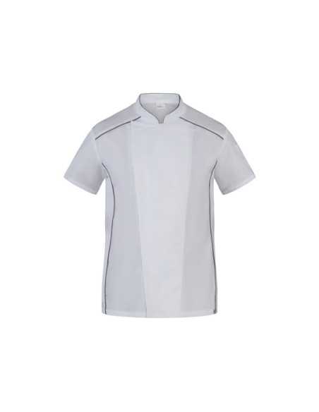 Giacca da Cuoco Bianca a Mezza Manica Slim Fit | Modello OMAR GIBLOR'S