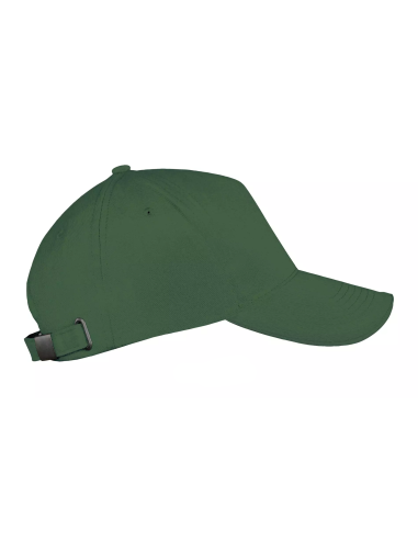 Cappellino Sol’s Long Beach 5 Pannelli in Cotone Twill 260 | Verde Scuro