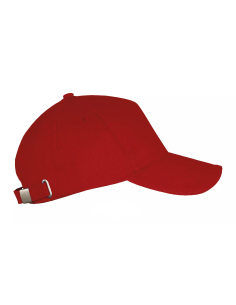 Cappellino Rosso Sol’s Long Beach in Cotone Twill 260 | 5 Pannelli Personalizzabile