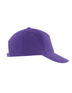 Cappellino Viola Sol’s Long Beach in Cotone Twill 260 | 5 Pannelli Personalizzabile