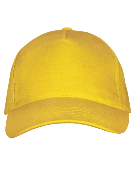 Cappellino Giallo Sol’s Long Beach in Cotone Twill 260 | 5 Pannelli Personalizzabile
