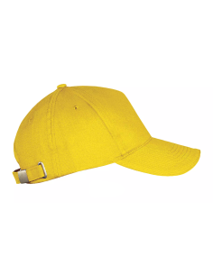 Cappellino Giallo Sol’s Long Beach in Cotone Twill 260 | 5 Pannelli Personalizzabile
